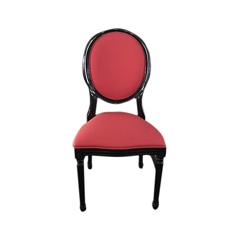 Fabric Back Louis Chair